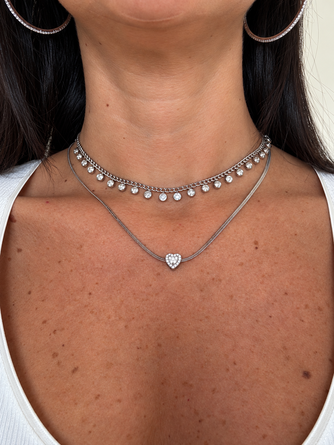Collana cuore luce