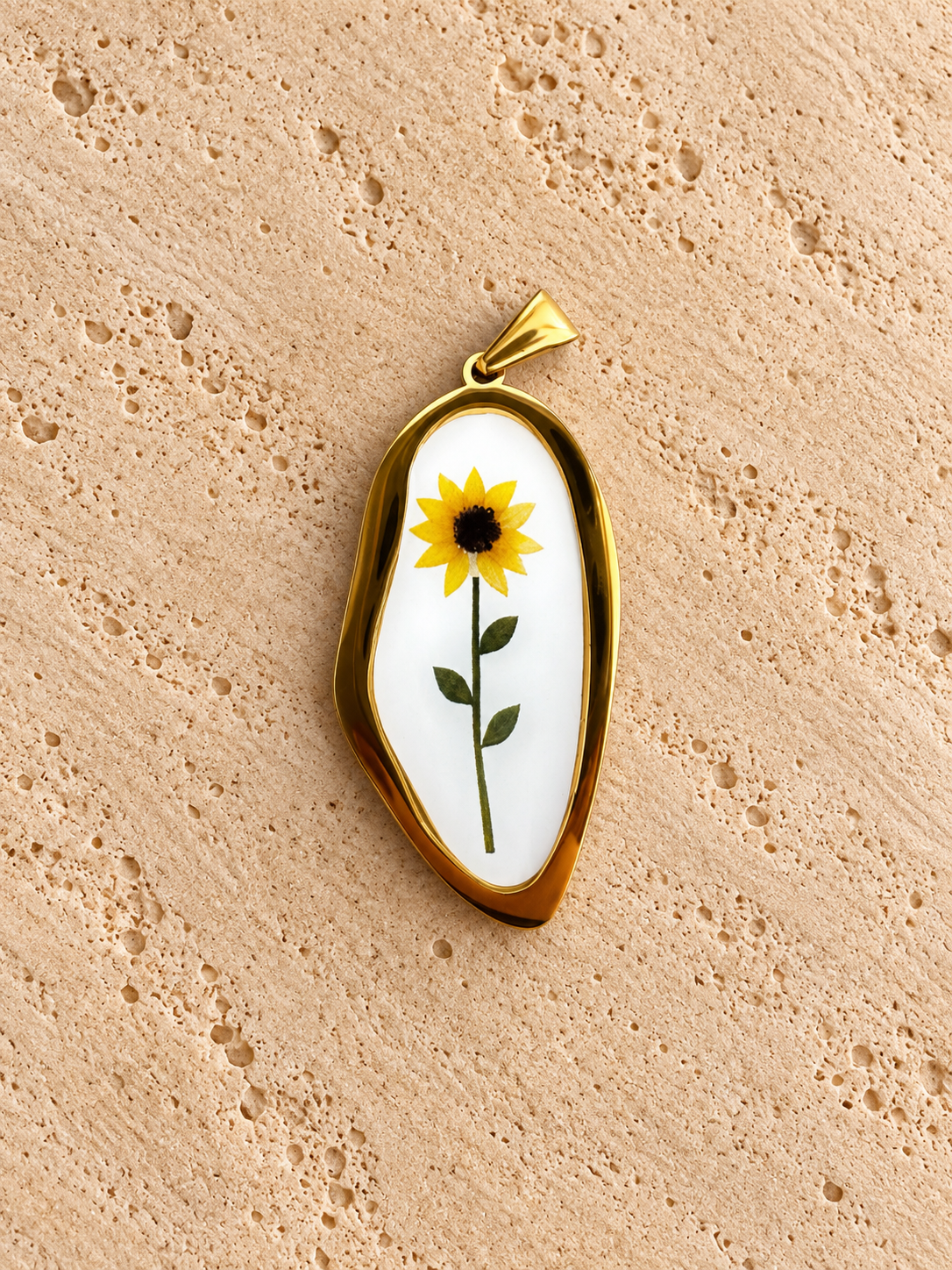 Ciondolo “girasole stelo “